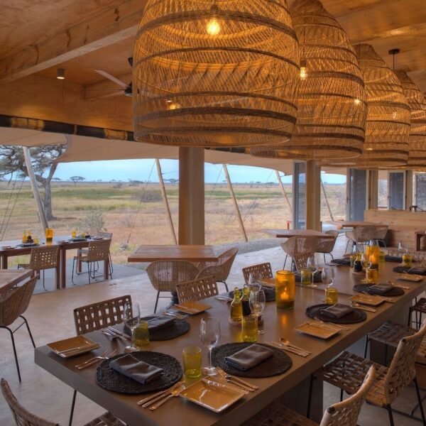 Serengeti wildlife safaris tent dinning table