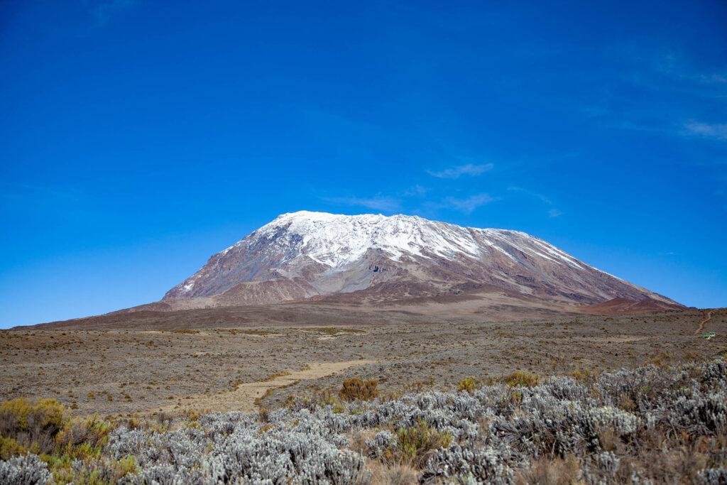 Beautiful of Kilimanjaro Peak covered with snow