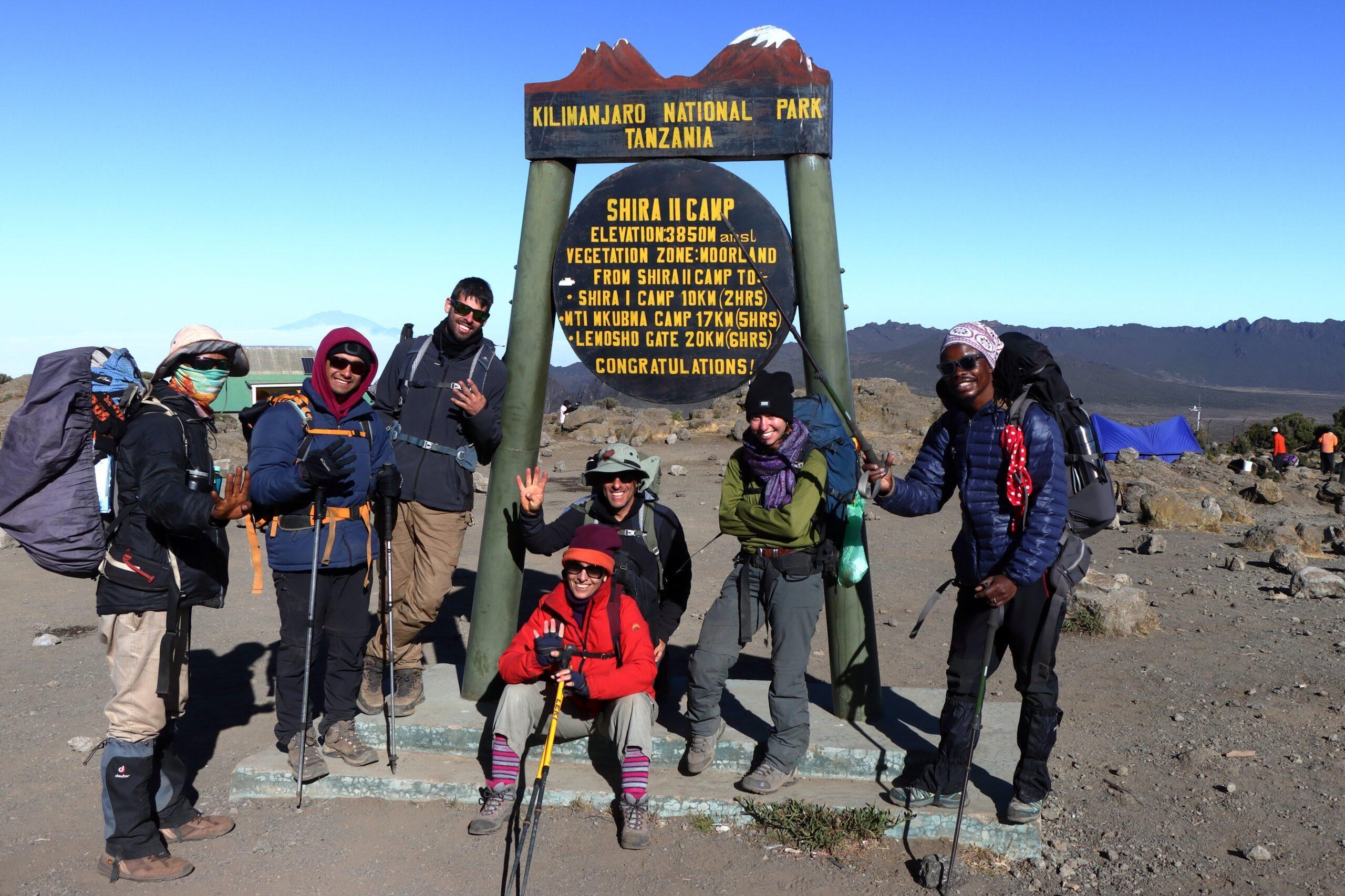 Climbers on Kilimanjaro