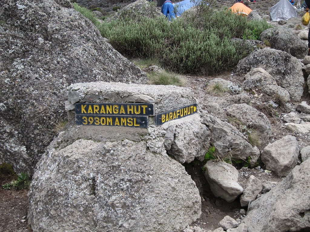 Alpine desert Karanga Camp Machame Route