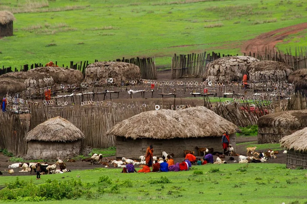 Maasai village enkiama